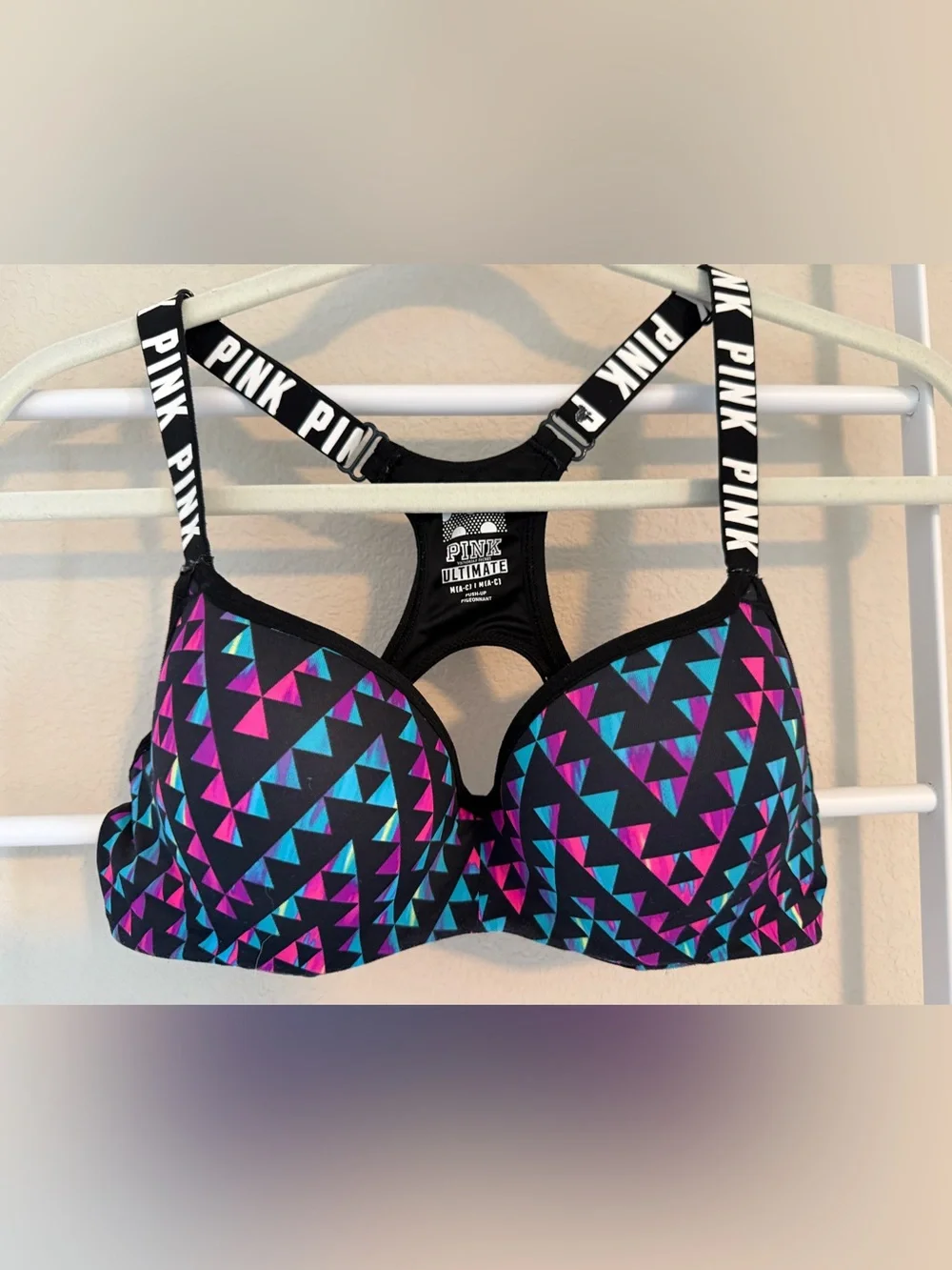PINK Victoria's Secret Black Racerback Bra - Picture 2 of 3